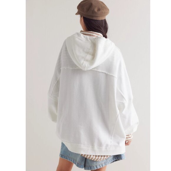 new Free People 100% Cotton We The Free We Hoodie - Picture 3 of 5